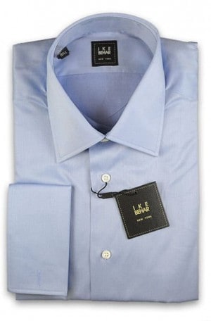 Ike Behar Blue French Cuff Shirt #28B0002-436
