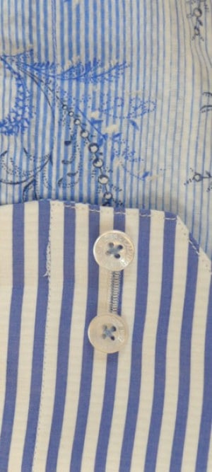 International Laundry Blue Stripe Long Sleeve Shirt #3025-05