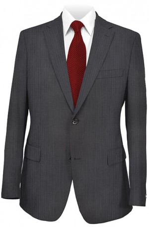 Jack Victor Black Tonal Stripe Suit 331802