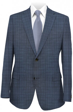 Jack Victor Blue Pattern Suit 341421