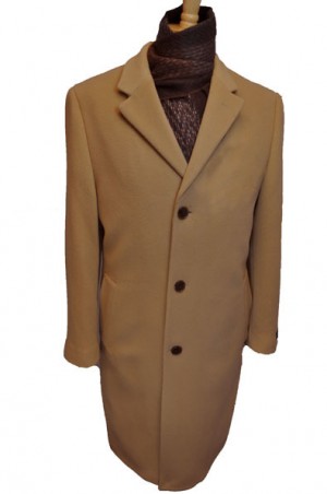 Harvard Camel Wool-Cashmere Full Length Tailored Topcoat #40914C