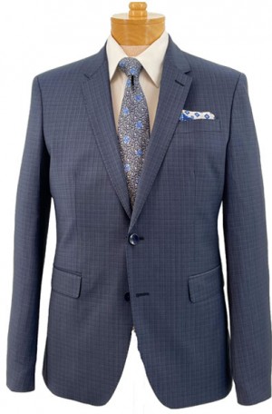 Lief Horsen Blue 'Fancy Solid' Slim Fit Suit #4605-ROCK-BLUE