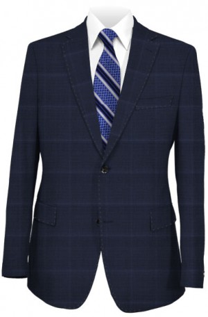 Canaletto Blue Windowpane Tailored Fit Suit 487495-3
