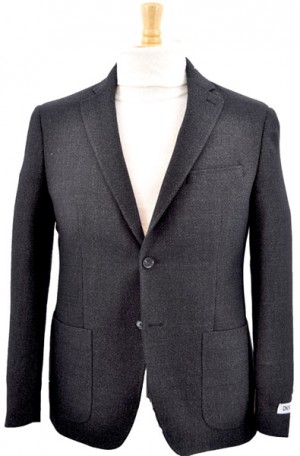 DKNY Black Tweed Tailored Fit Sportcoat #4RW0107