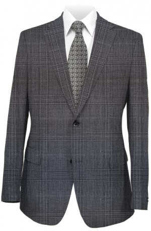 Hugo Boss Gray Pattern Tailored Fit Suit #50312381-021