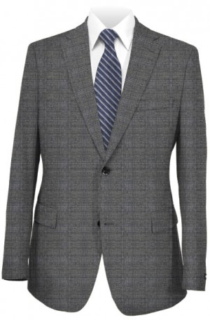 Hugo Boss Gray Plaid Tailored Fit Suit #50321097-033