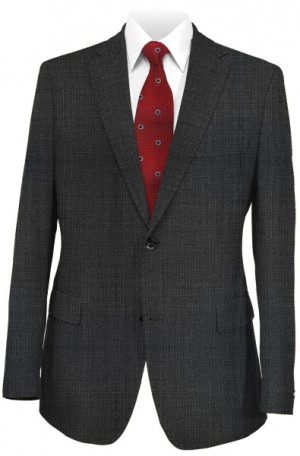 Hugo Boss Charcoal Micro-Check Tailored Fit Suit #50375386-015