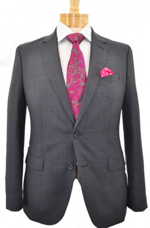 Hugo Boss Charcoal Check Slim Fit Suit #50438397-061