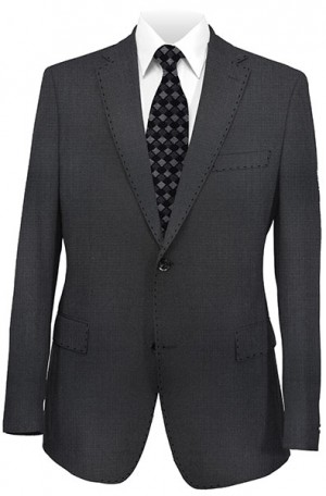 Rubin Black Fine Check Classic Fit Suit #52120
