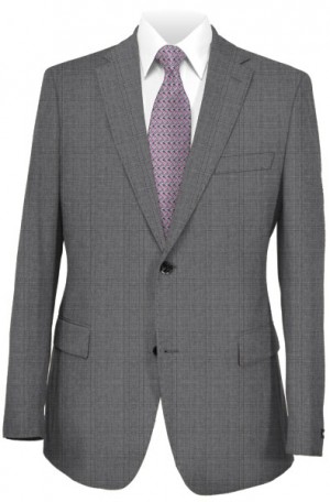 Rubin Gray Pattern Tailored Fit Suit 52144