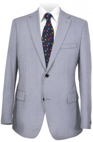 Calvin Klein Silver Gray 'X' Slim Fit Suit #5DW0030