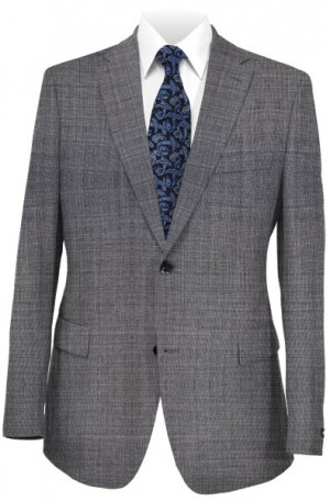 Calvin Klein Gray Sharkskin Tailored Fit Suit #5FX0558