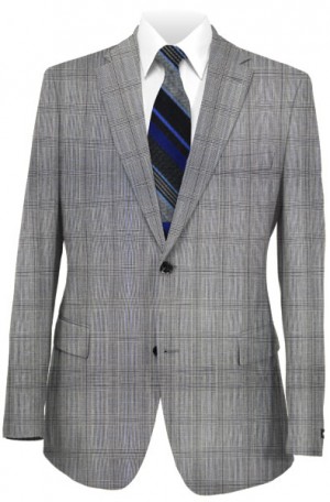 Calvin Klein Gray Pattern Tailored Fit Suit #5FX1026