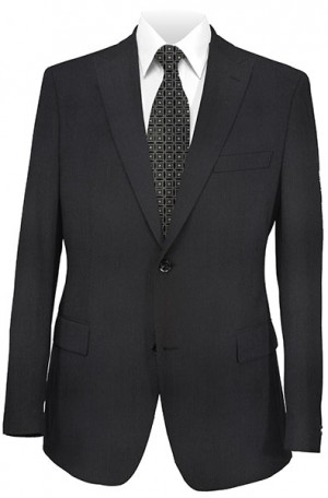 Calvin Klein Black Tone-On-Tone Tailored Fit Suit #5FX1070