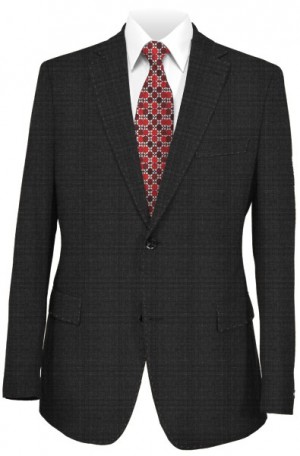 Calvin Klein Subtle Black Plaid 'Extreme' Slim Fit Suit #5FY0575