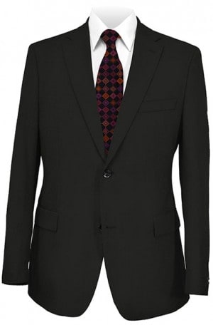 Ibiza Black 'Executive-Portly' Cut Suit #6424B
