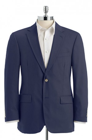 Haspel Blue Poplin Suit 7027-CV