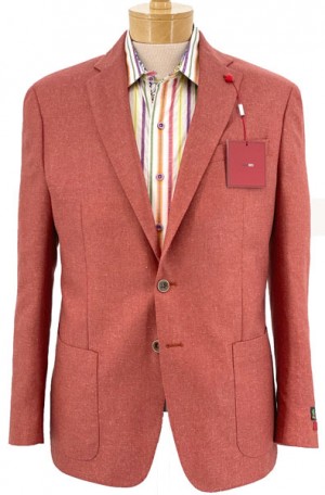 TailoRED Soft Red Silk Sportcoat #8110249