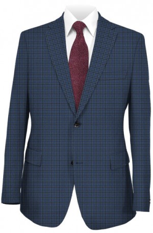 TailoRED Blue Check Tailored Fit Sportcoat #8130053