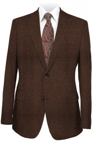 TailoRED Rust Herringbone Tailored Fit Sportcoat #8150063