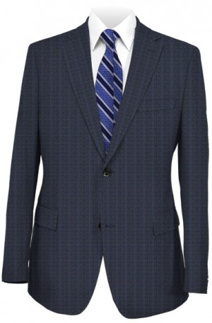 TailoRED Navy Pattern Tailored Fit Suit #83A0042