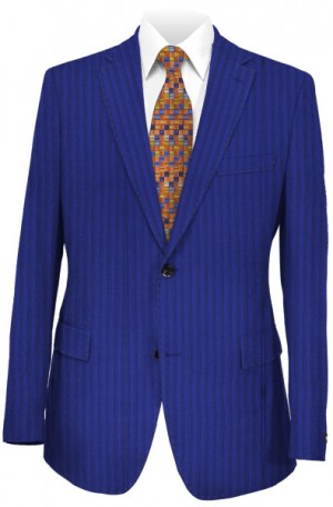 TailoRED Navy & Blue Stripe Tailored Fit Suit #85A0087