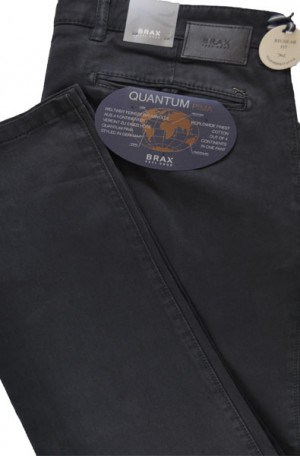 Brax Gray Pima Cotton Tailored Fit Slacks #87-1757-05