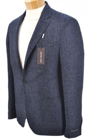 Michael Kors Navy & Blue Tweed Slim Fit Sportcoat #8SZ0081