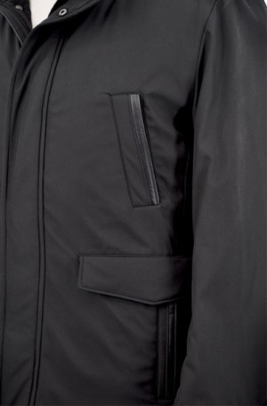 Lief Horsens Black Slim Fit Coat #965-LANCE-BLK