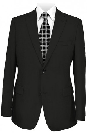 Crown Black Solid Color Suit #9800-CRO