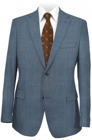 Yuste Medium Blue Solid Color Classic Fit Suit CS135-02