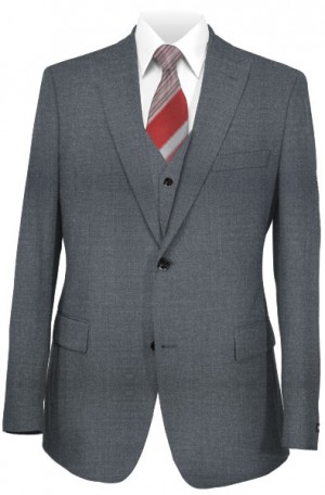 Creativa Medium Gray Classic Fit "Wedding" Suit with Vest #CT701-GRY
