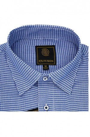 F/X Fusion Blue Pattern Shirt #D1406