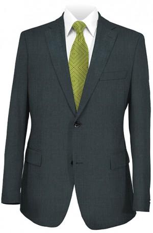 Hickey Freeman Gray Solid Color Suit #F25-312017