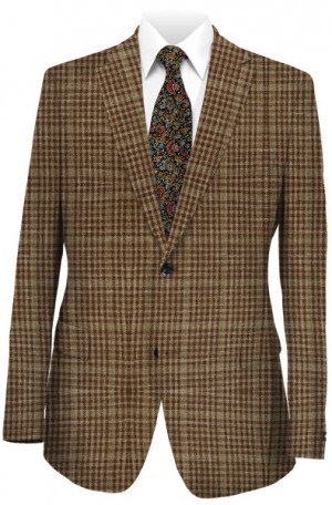 Hickey Freeman Brown Pattern Sportcoat #F51-512006