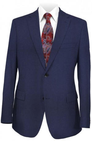 Hickey Freeman Light Flannel Blue Suit #F65-312113
