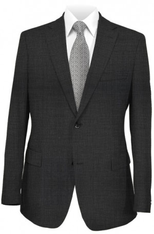 Hickey Freeman Gray Tick Weave Suit #F65-312504