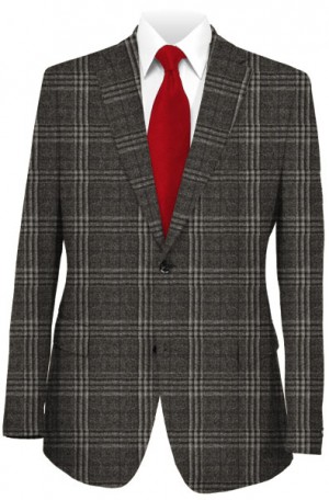 Hickey Freeman Gray Plaid Casmere Sportcoat #F81-512026