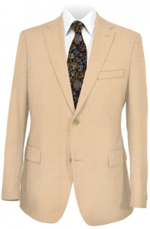 Hickey Freeman Ivory Cashmere-Silk Sportcoat #F85-512004