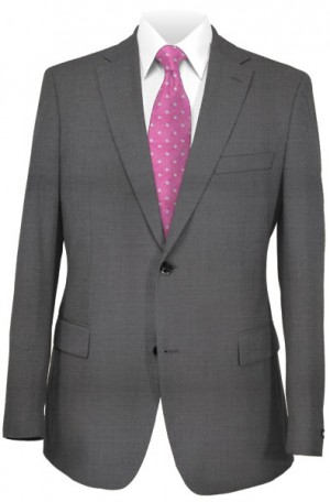 Hickey Freeman Gray Solid Color Suit #F91-312112