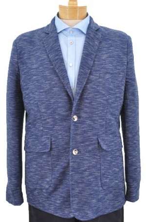 Ross Graison Blue Knit Sportcoat #GB16004-NVY