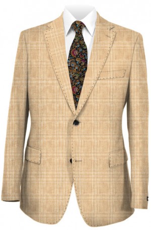 Michael Kors Tan Pattern Tailored Fit Suit #K2Z1259