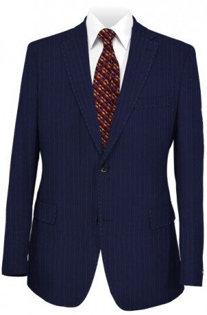 Michael Kors Navy Stripe Slim Fit Suit #KDW0072