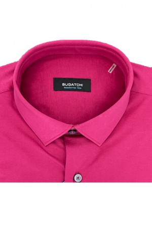 Bugatchi Berry Color 'OoohCotton' Stretch Shirt #PF2105K70-BERRY