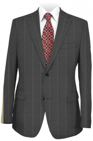 Tiglio Gray Pinstripe Tailored Fit Suit #TL4007-1