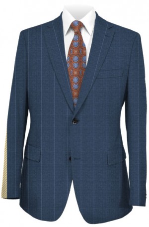 Tiglio Blue Pinstripe Tailored Fit Suit #TL4007-2