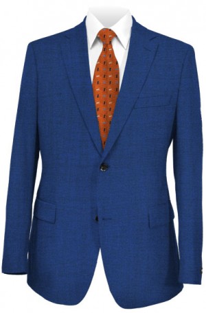 John Varvatos Blue Solid Color Slim Fit Suit #VAD0073