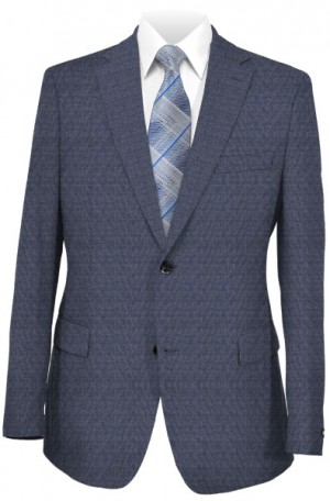 Austin Reed Blue Pattern 3-Piece Tailored Fit Suit #ZBA0022