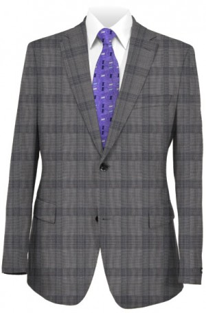 Austin Reed Gray Windowpane Suit #ZBA0121