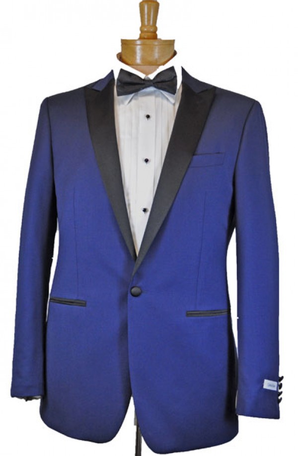 Calvin Klein Royal Blue Slim Fit Tuxedo #15X9993 - Tuxedos